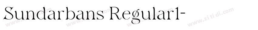 Sundarbans Regular1字体转换